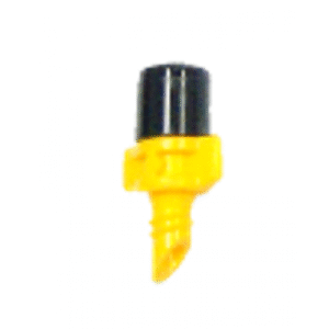 Micro spray 360º, Mister, 0.25mt diameter, 2 piece Yellow & Black with 4mm thread