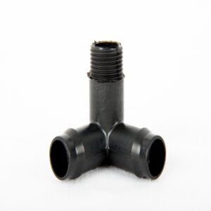 Corner, 19mm Low Density poly sprinkler pipe x 15mm male thread