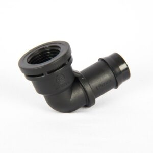 Elbow, 19mm Low Density poly sprinkler pipe x 15mm female thread